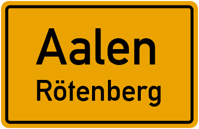Straßenverzeichnis Aalen Rötenberg