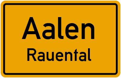 Straßenverzeichnis Aalen Rauental