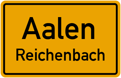 Straßenverzeichnis Aalen Reichenbach