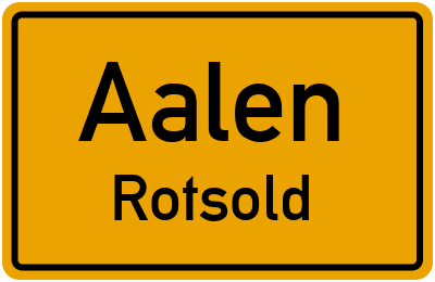 Straßenverzeichnis Aalen Rotsold