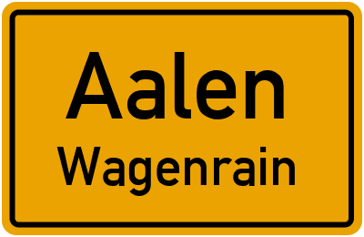 Straßenverzeichnis Aalen Wagenrain
