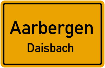 Straßenverzeichnis Aarbergen Daisbach