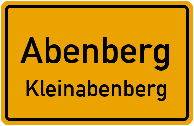 Ortsschild Abenberg Kleinabenberg