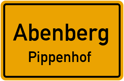 Ortsschild Abenberg Pippenhof