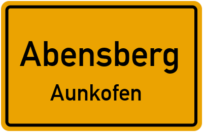 Straßenverzeichnis Abensberg Aunkofen