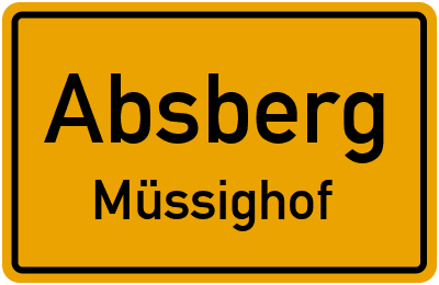 Straßenverzeichnis Absberg Müssighof