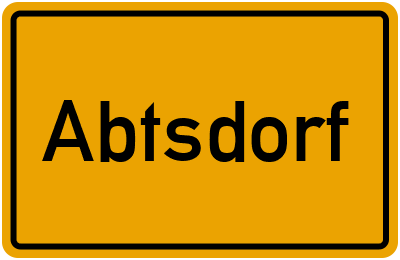 Abtsdorf in Sachsen-Anhalt