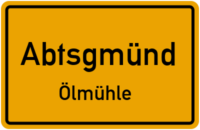 Straßenverzeichnis Abtsgmünd Ölmühle