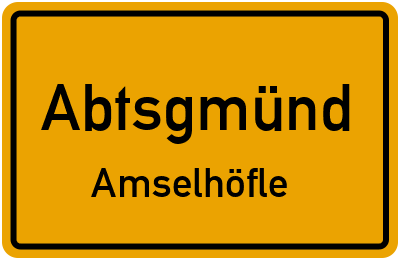 Straßenverzeichnis Abtsgmünd Amselhöfle