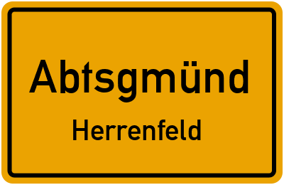 Straßenverzeichnis Abtsgmünd Herrenfeld