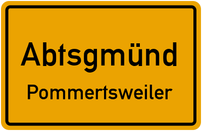 Straßenverzeichnis Abtsgmünd Pommertsweiler