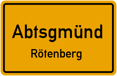 Straßenverzeichnis Abtsgmünd Rötenberg