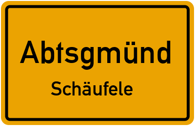 Straßenverzeichnis Abtsgmünd Schäufele
