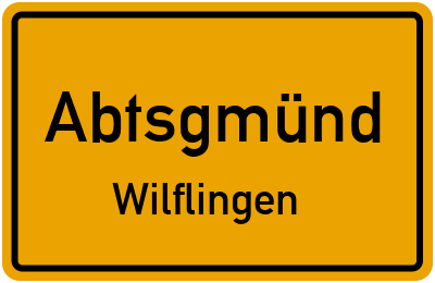 Straßenverzeichnis Abtsgmünd Wilflingen