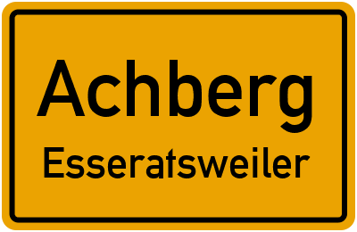 Straßenverzeichnis Achberg Esseratsweiler