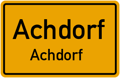 Straßenverzeichnis Achdorf Achdorf