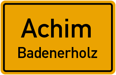 Straßenverzeichnis Achim Badenerholz