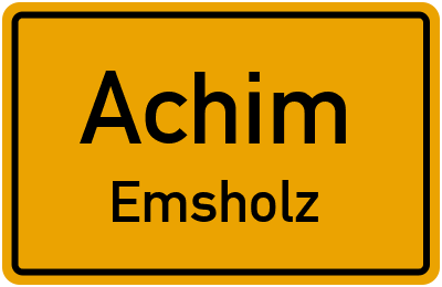 Straßenverzeichnis Achim Emsholz