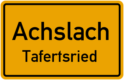 Straßenverzeichnis Achslach Tafertsried