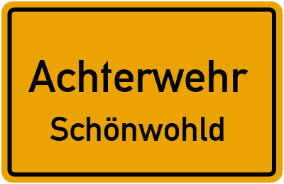 Straßenverzeichnis Achterwehr Schönwohld