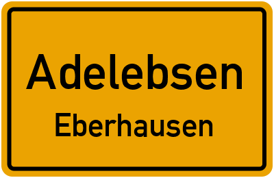 Ortsschild Adelebsen Eberhausen