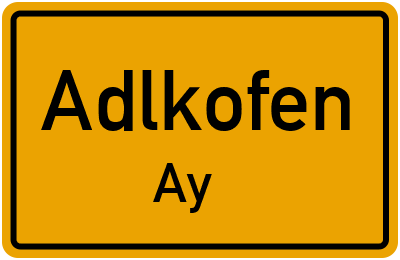 Straßenverzeichnis Adlkofen Ay