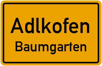 Straßenverzeichnis Adlkofen Baumgarten