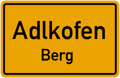 Straßenverzeichnis Adlkofen Berg