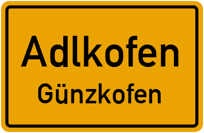 Straßenverzeichnis Adlkofen Günzkofen