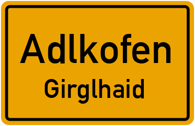 Straßenverzeichnis Adlkofen Girglhaid