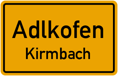 Straßenverzeichnis Adlkofen Kirmbach