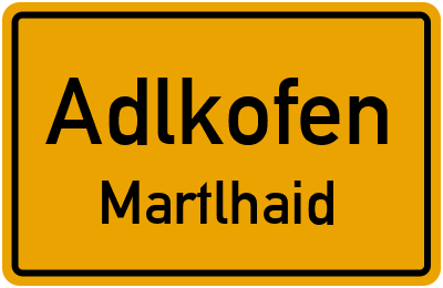 Straßenverzeichnis Adlkofen Martlhaid