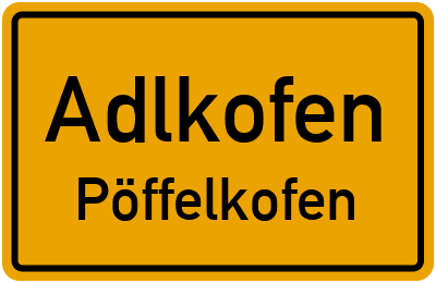 Straßenverzeichnis Adlkofen Pöffelkofen