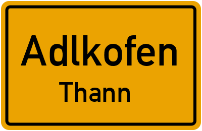Straßenverzeichnis Adlkofen Thann