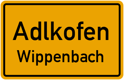 Straßenverzeichnis Adlkofen Wippenbach