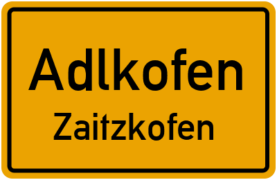 Straßenverzeichnis Adlkofen Zaitzkofen