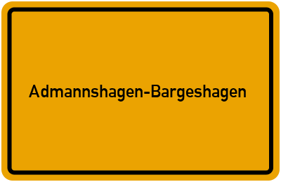 Admannshagen-Bargeshagen in Mecklenburg-Vorpommern