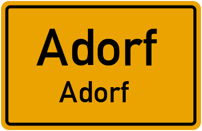 Straßenverzeichnis Adorf Adorf