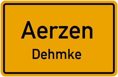 Ortsschild Aerzen Dehmke