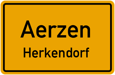 Ortsschild Aerzen Herkendorf