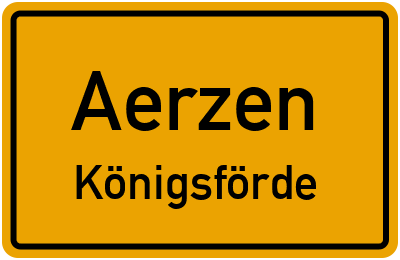 Ortsschild Aerzen Königsförde