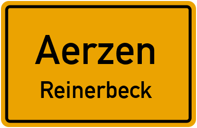 Ortsschild Aerzen Reinerbeck