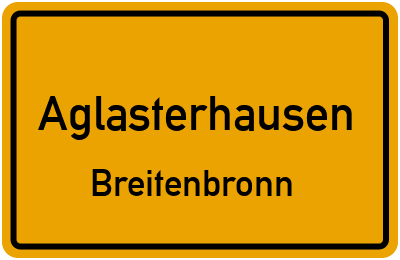 Straßenverzeichnis Aglasterhausen Breitenbronn