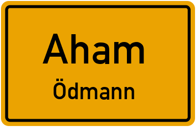 Straßenverzeichnis Aham Ödmann