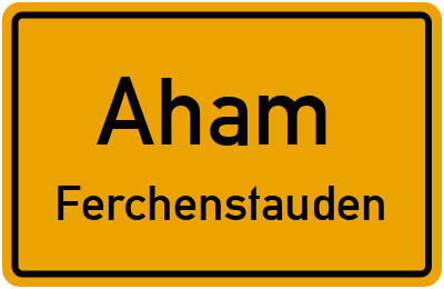Straßenverzeichnis Aham Ferchenstauden