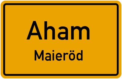 Straßenverzeichnis Aham Maieröd