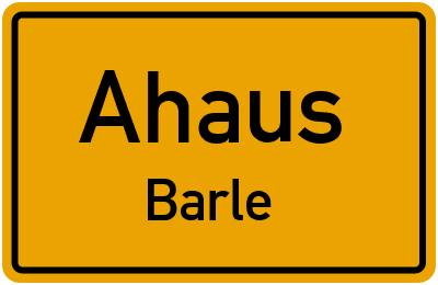 Straßenverzeichnis Ahaus Barle