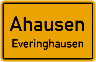 Straßenverzeichnis Ahausen Everinghausen