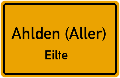 Straßenverzeichnis Ahlden (Aller) Eilte