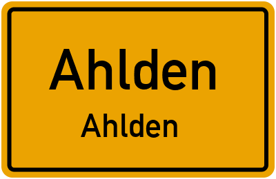 Straßenverzeichnis Ahlden Ahlden